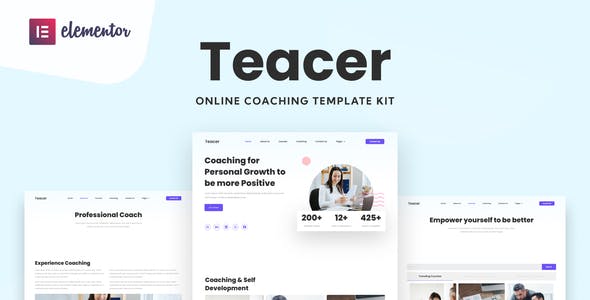 teacer online coaching elementor template kit.jpg