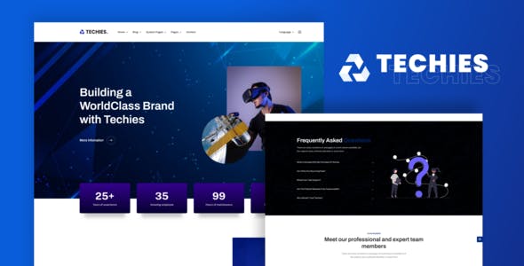 techies technology branding agency elementor pro template kit.jpg