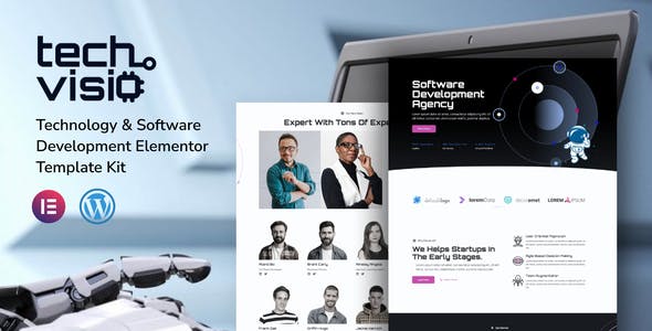 techvisio technology software development elementor pro template kit.jpg