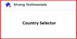strong testimonials country selector