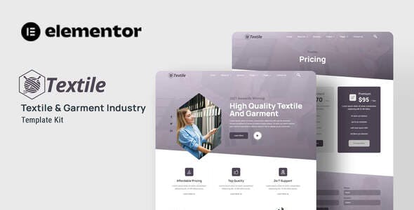 textiles garment industry elementor template kit.jpg