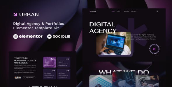 urban dark digital agency portfolios elementor template kit.jpg