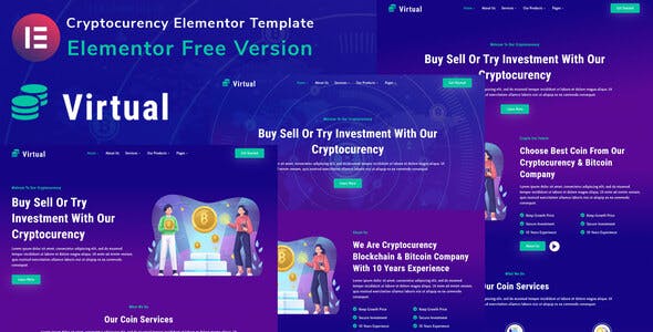 virtual cryptocurency blockchain bitcoin elementor template kit 3.jpg