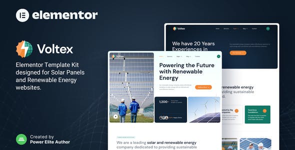 voltex – solar panels renewable energy company elementor template kit.jpg