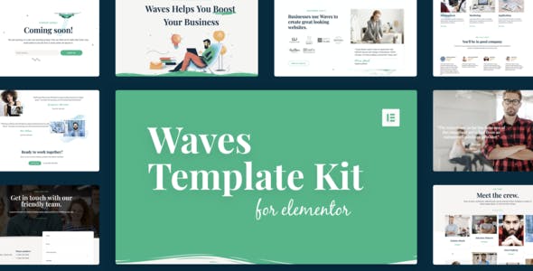 waves startup agency elementor template kit.jpg