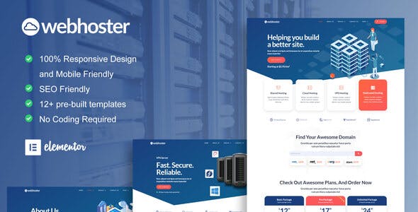 webhoster web hosting service elementor template kit.jpg