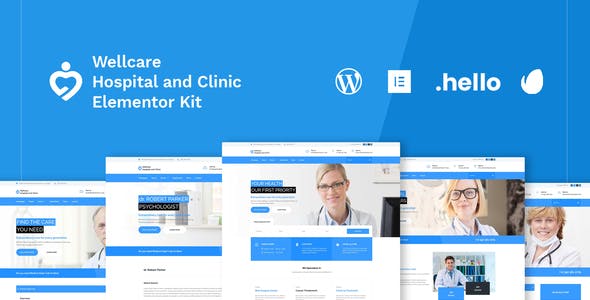 wellcare hospital clinic elementor template kit.jpg