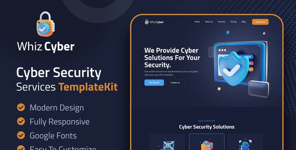 whizcyber cyber security elementor template kit.jpg