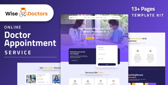 wisedoctors healthcare medical elementor template kit.jpg