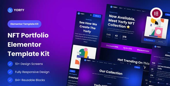 yorfy nft project elementor template kit.jpg