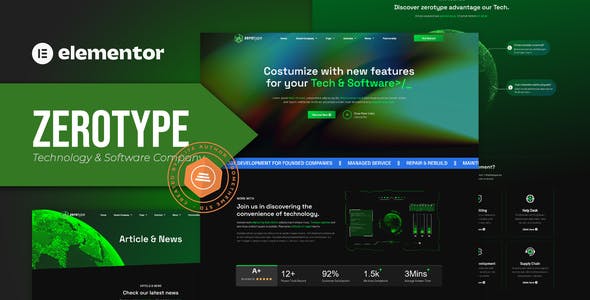 zerotype technology software company elementor template kit.jpg