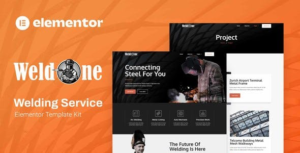 weldone welding service elementor template kit
